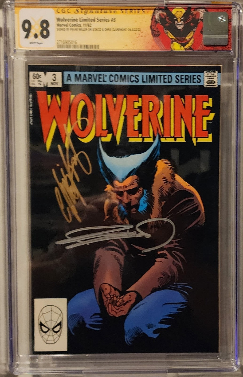 Wolverine Limited Series #1-4 CGC 9.8 Signed Set Chris Claremont & Frank Miller