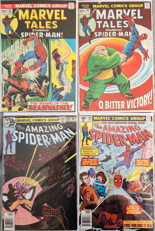 Amazing Spider-Man #188, #195 Origin 2nd app Black Cat 1st Jigsaw cover & more