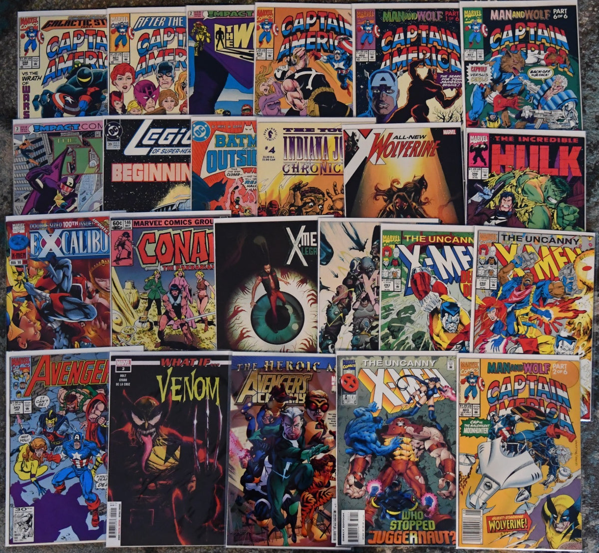 Marvel/DC/Indie Mixed Lot of 108 Comics X-Men, Wolverine, Conan, Captain America