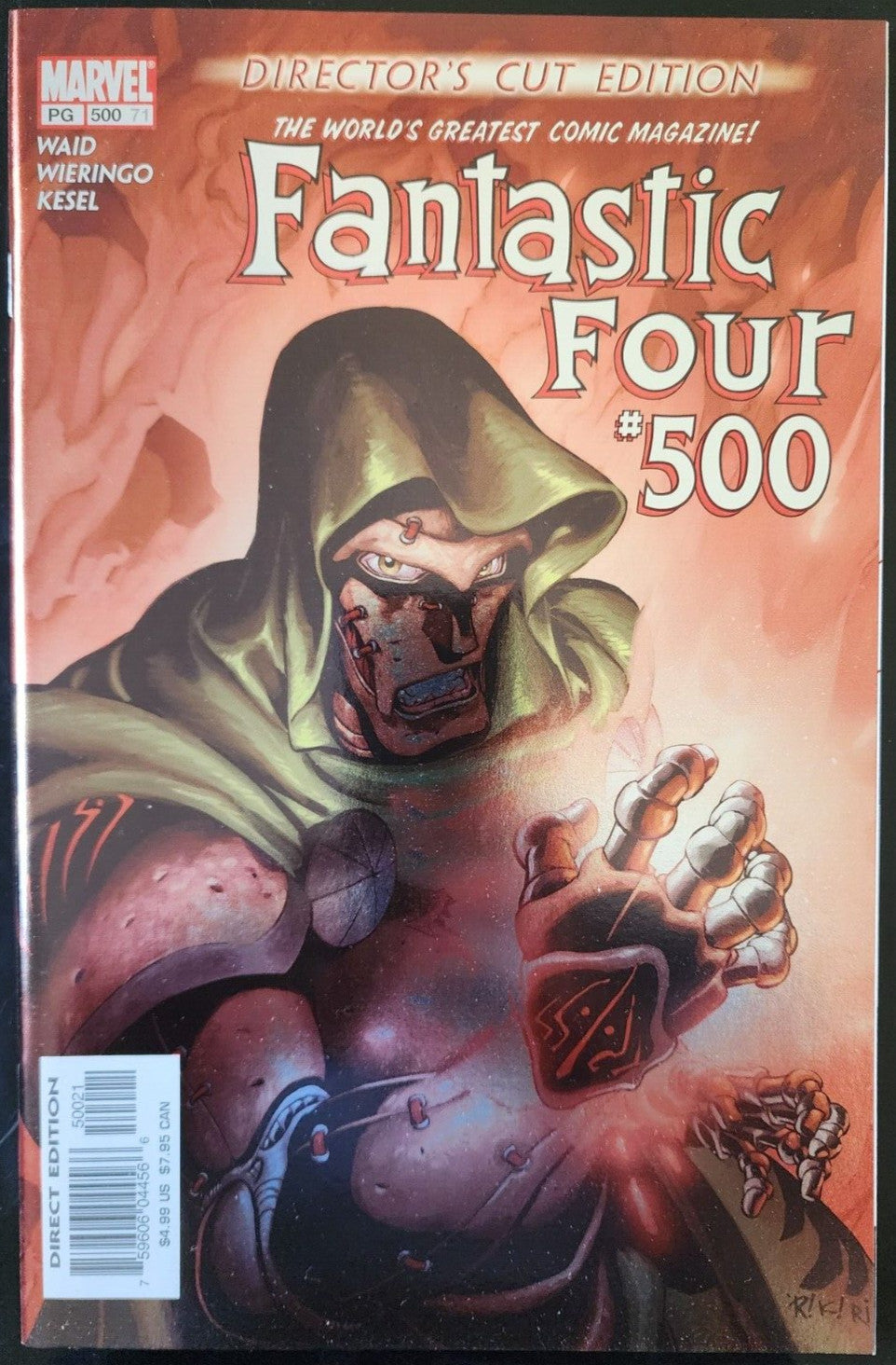 Fantastic Four #500 Director's Cut Foil Variant 2003 Doctor Doom