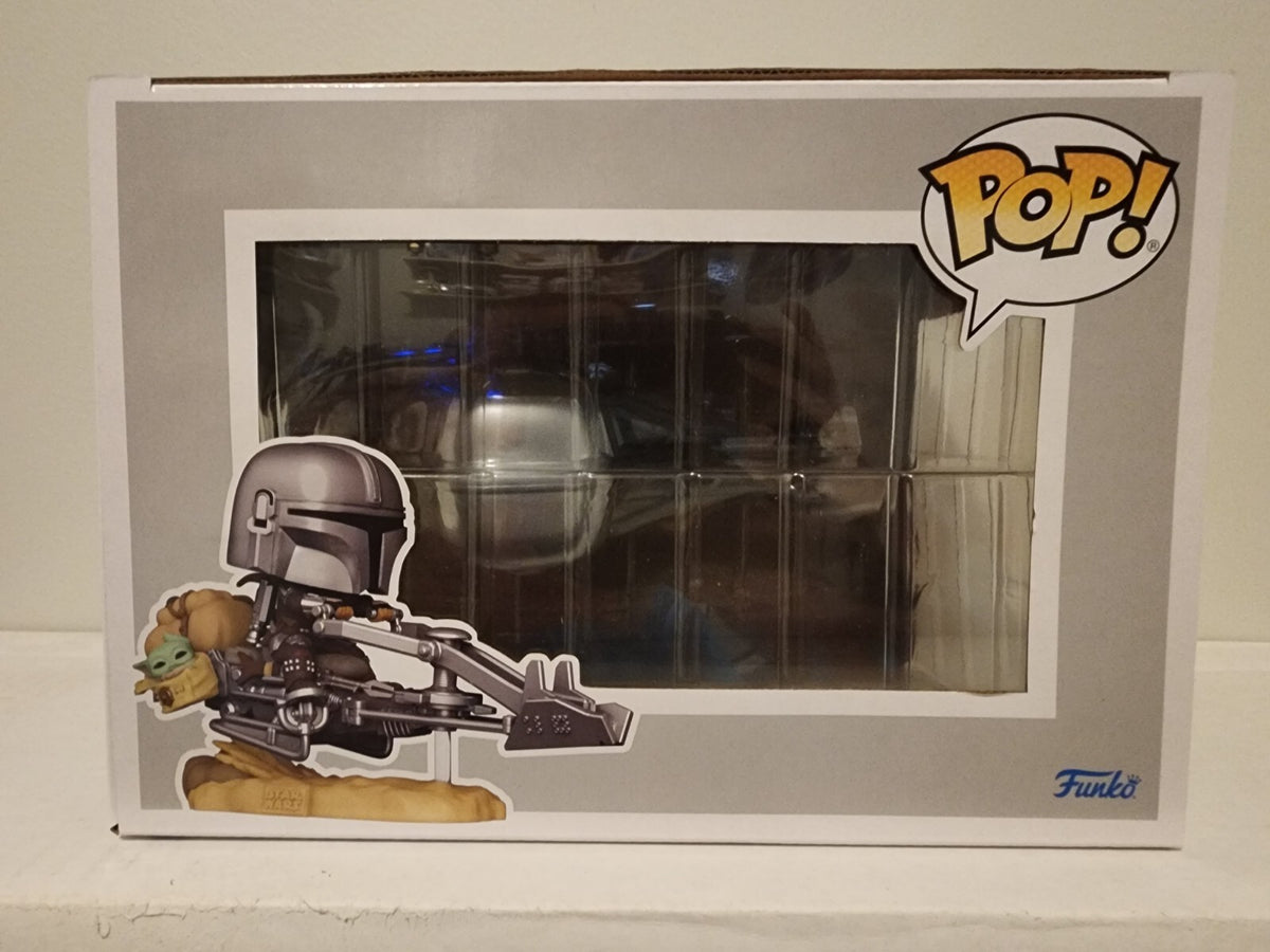 Funko Pop! The Mandalorian on Speeder (with Grogu) #579 Star Wars