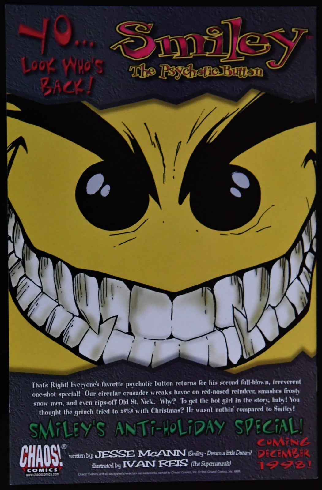 Purgatori (1998-1999) Chaos Comics Choose Your Issue
