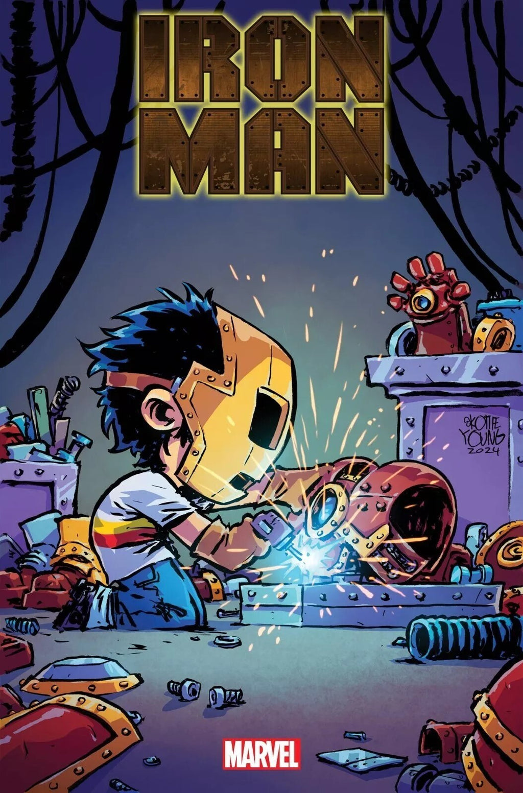 Iron Man #1 Skottie Young Variant Cover Marvel 2024 cpy 2
