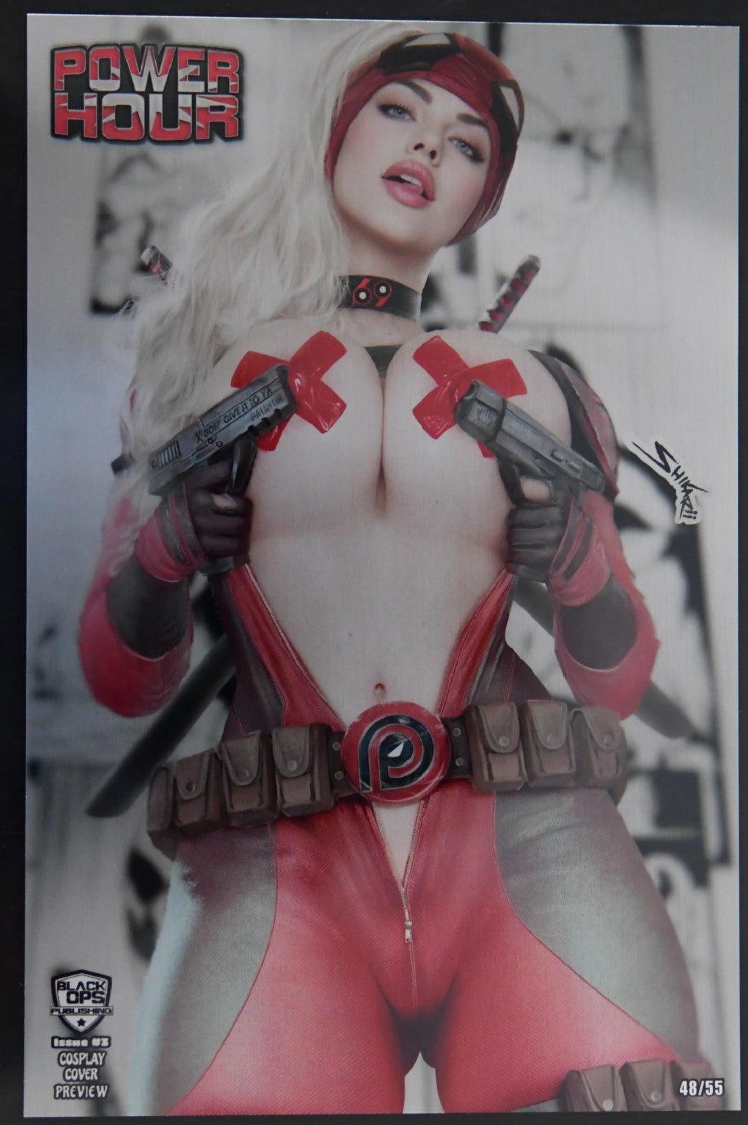 Power Hour #3 Shikarii Lady Deadpool Patreon 4 Metal Book Box Set Ltd 55