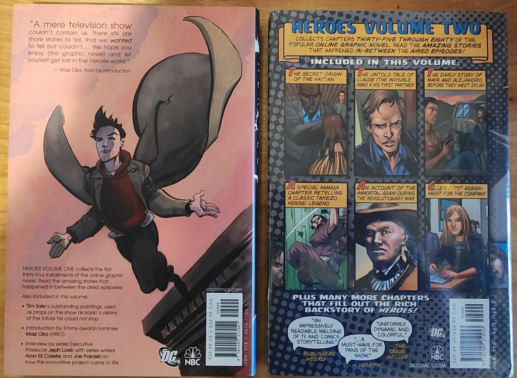 Heroes Volume One and Two Hardcover Graphic Novel Set Alex Ross 2007 2008