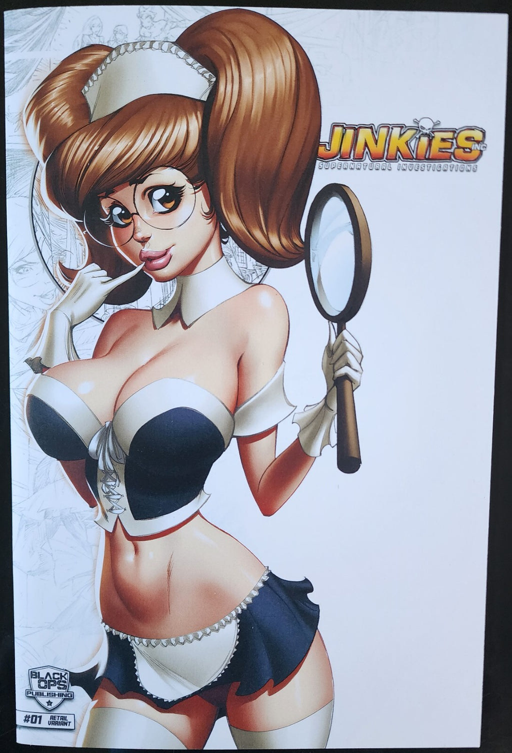 Jinkies Inc. #1 Ale Garza C2E2 Retail Sketch Variant Cover Black Ops LTD 200