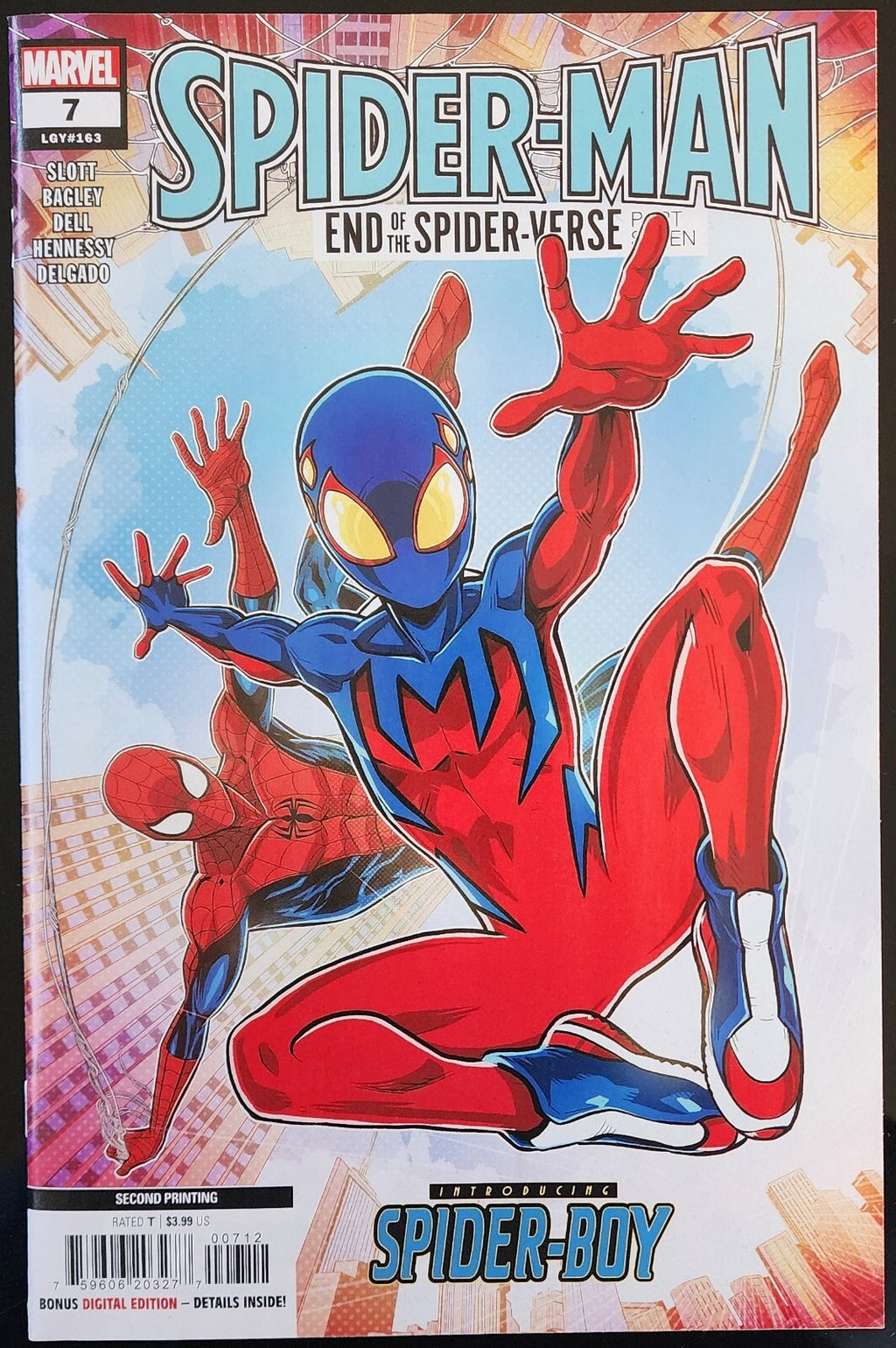Spider-Man # 7 Luciano Vecchio 2nd Print Variant 1st Spider-Boy