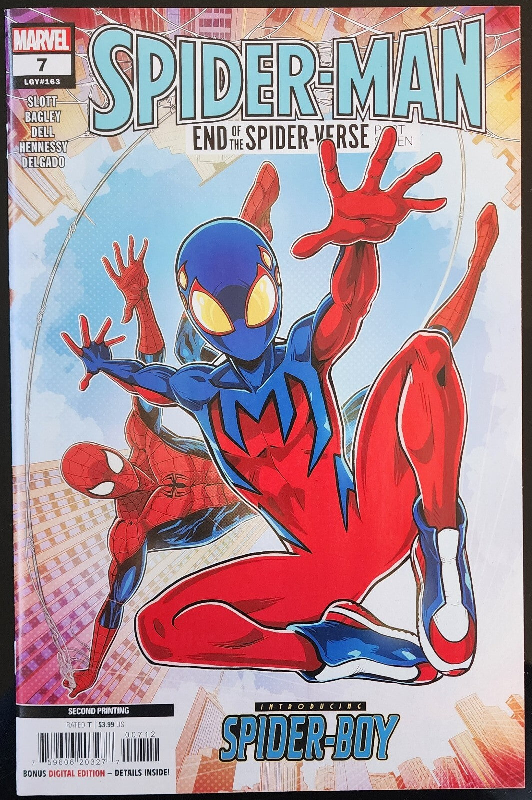 Spider-Man # 7 Luciano Vecchio 2nd Print Variant 1st Spider-Boy