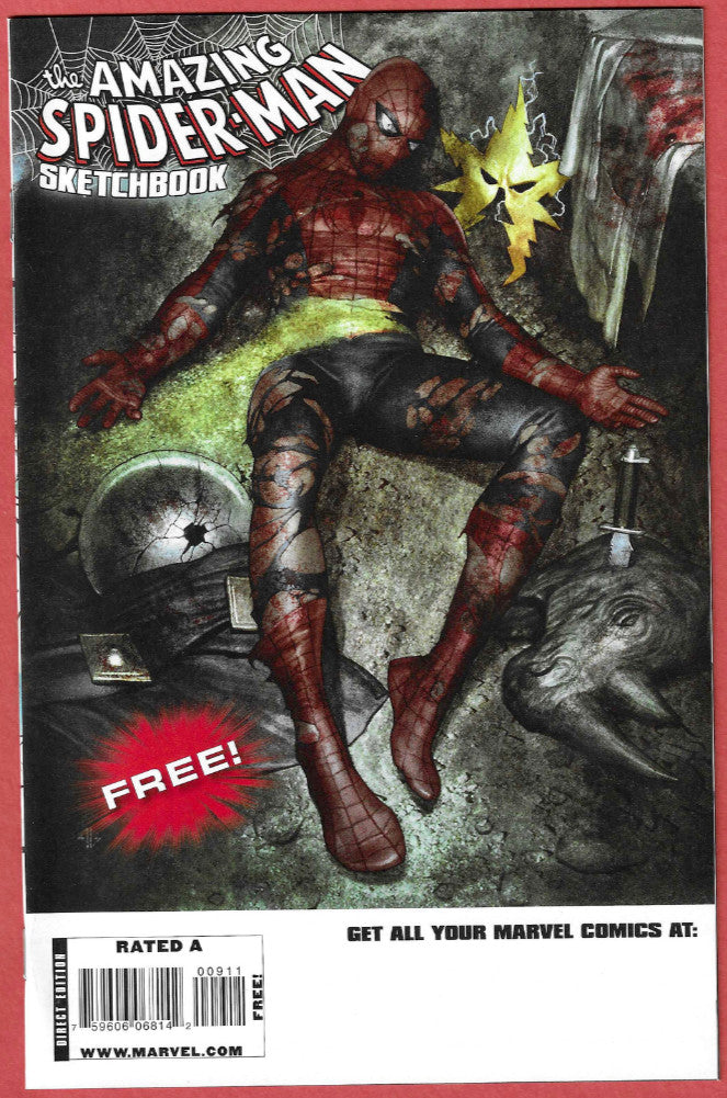 Amazing Spider-Man: The Gauntlet Astonishing X-Men Sketchbook (2009) Marvel cpy3