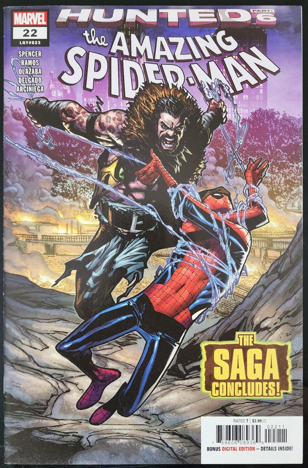 Amazing Spider-Man #22 2019 Hunted Part 6 Kraven