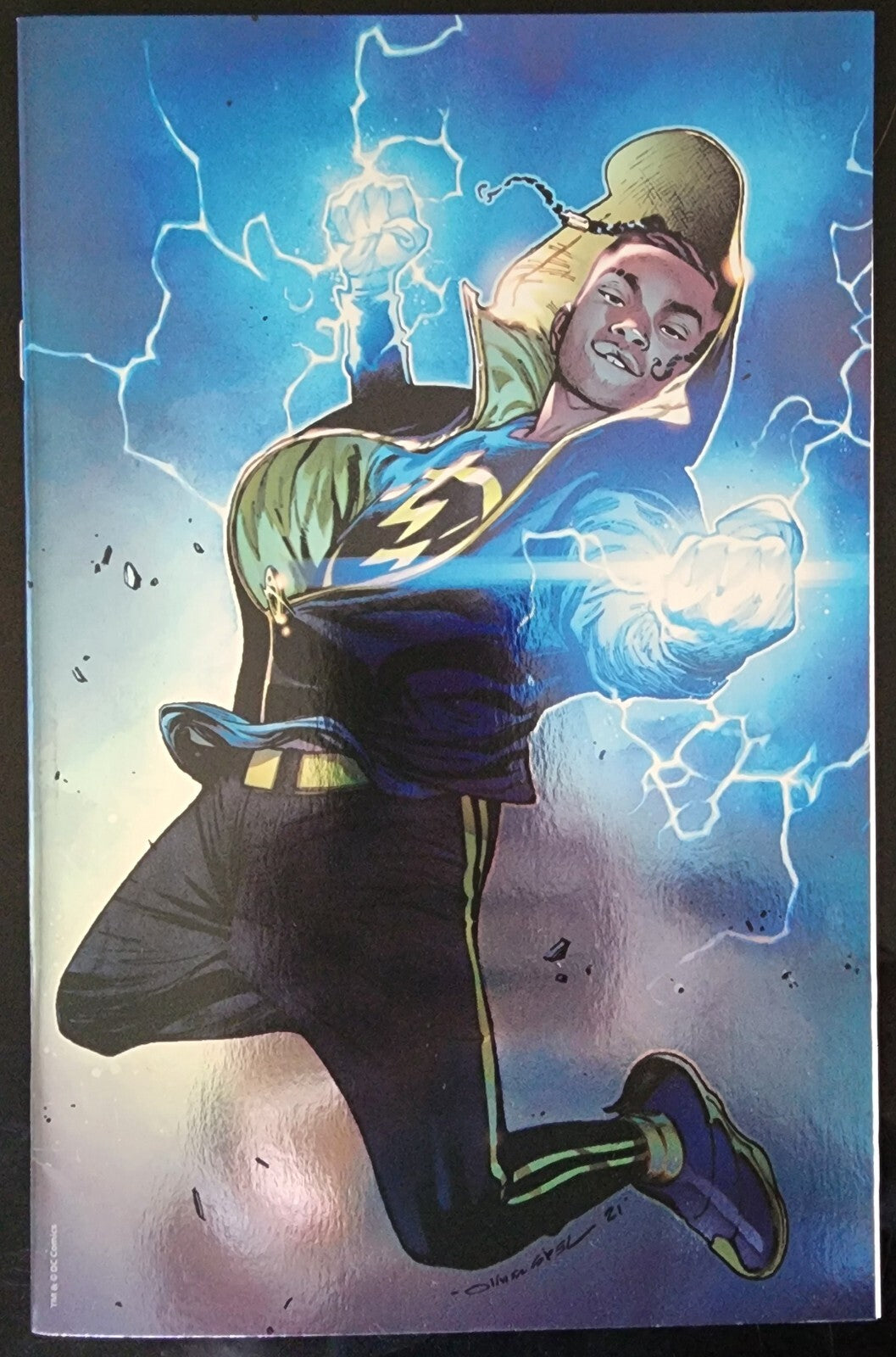 STATIC: SEASON ONE #1 (OLIVIER COIPEL TEAM FOIL VARIANT) COMIC BOOK ~ DC Comics