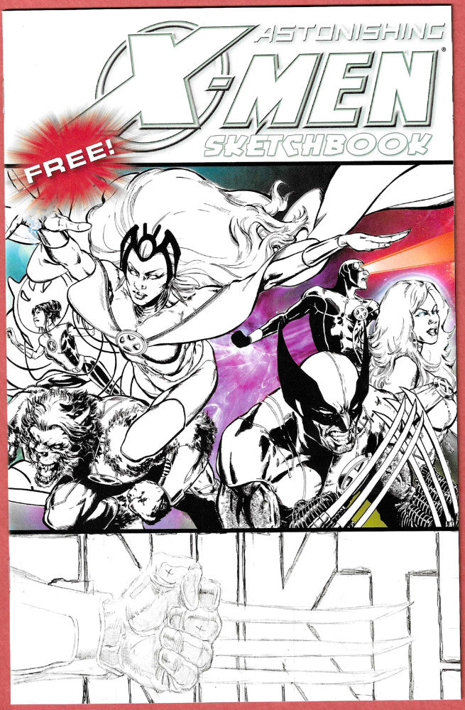 Amazing Spider-Man: The Gauntlet Astonishing X-Men Sketchbook (2009) Marvel cpy1