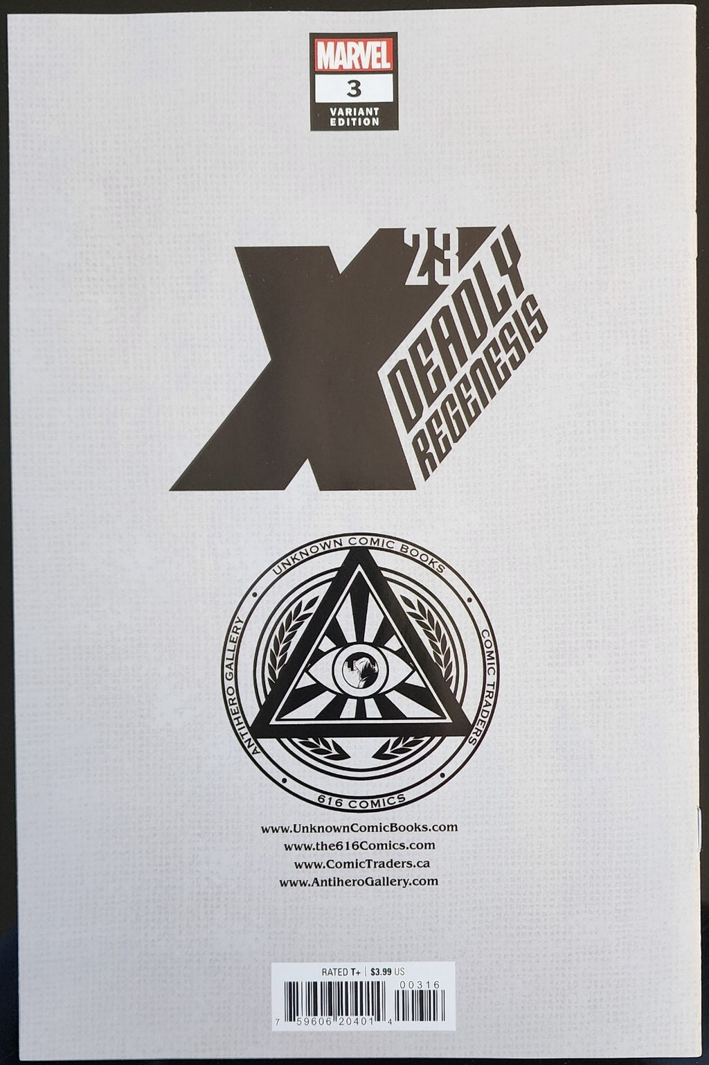 X-23: DEADLY REGENESIS #3: Leirix Li Exclusive Variant, Marvel Comics (2023)