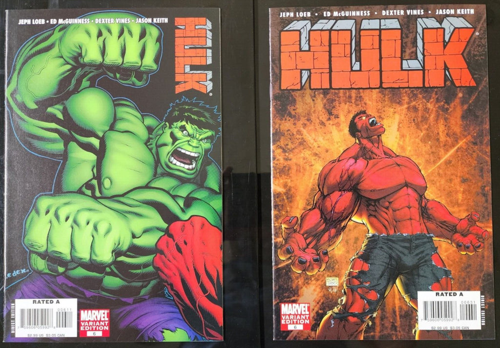 Hulk #6 Green Connecting Variant Turner Variant 2008 Red Hulk