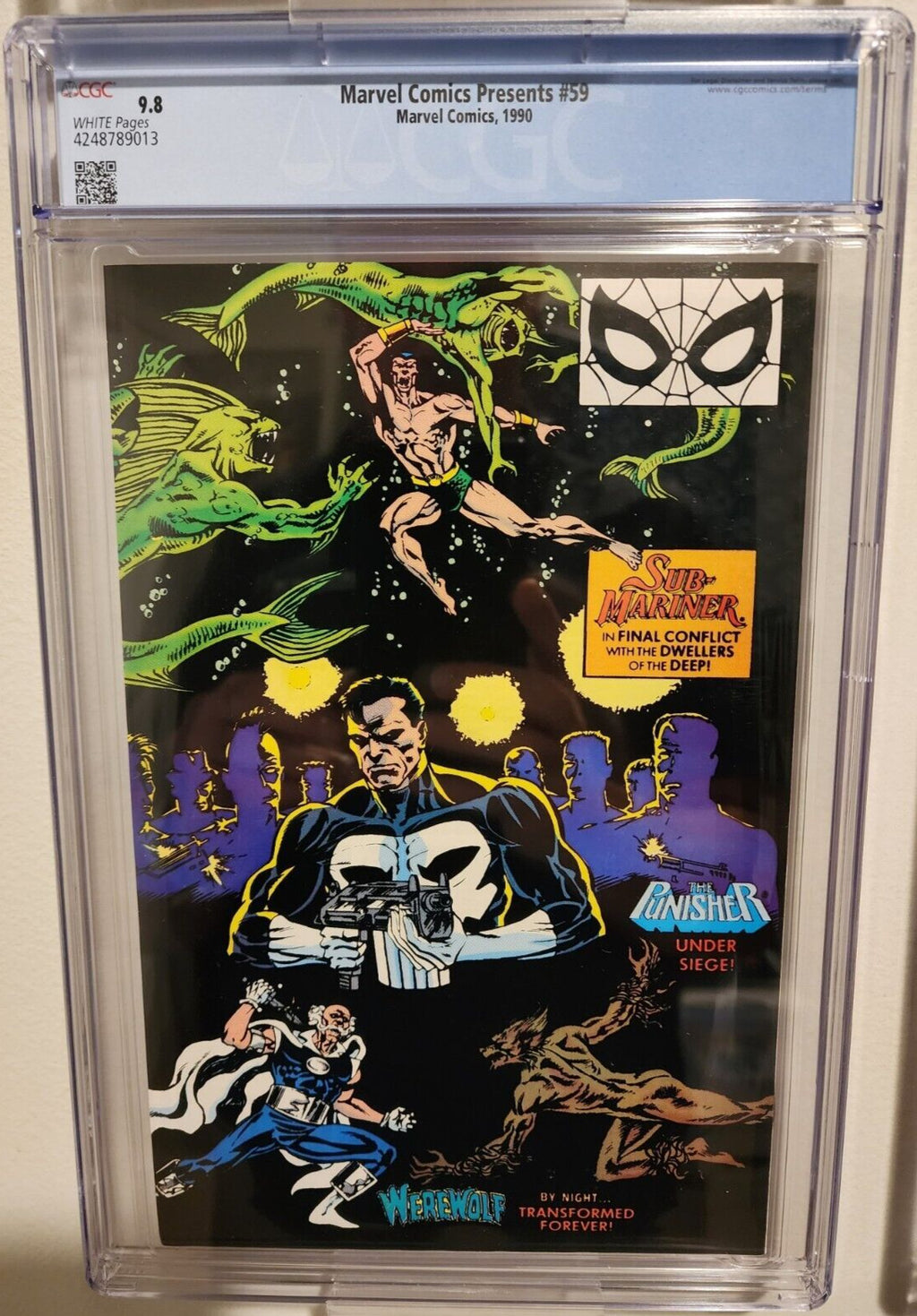 Marvel Comics Presents #59 CGC 9.8 Wolverine Hulk Punisher 1990