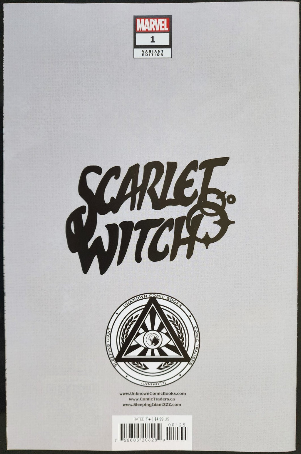 SCARLET WITCH #1 UNKNOWN COMICS PUPPETEER LEE EXCLUSIVE VIRGIN VAR
