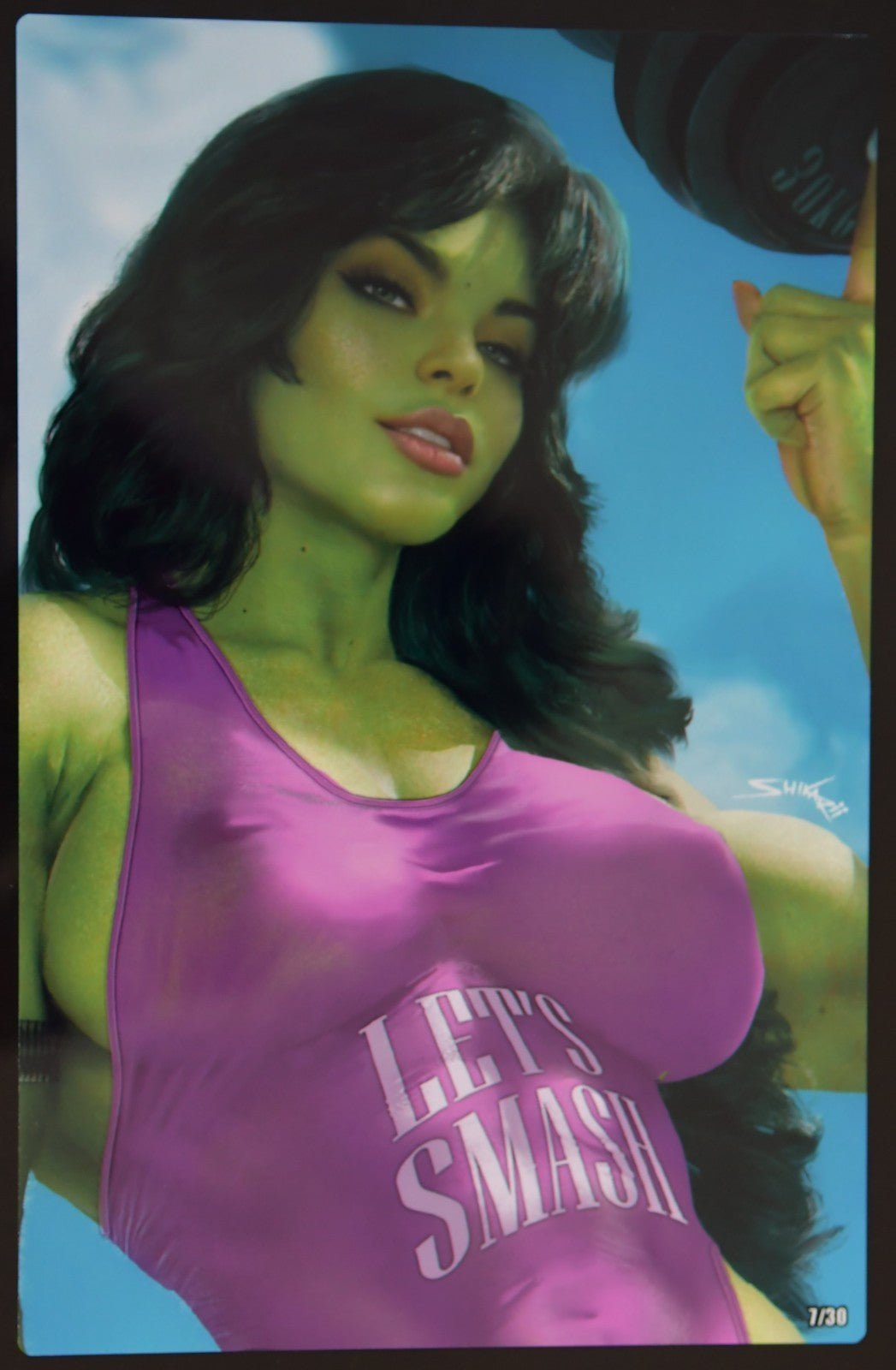 Power Hour #3 Shikarii Muscle Mommy Metal Print Ltd 7/30