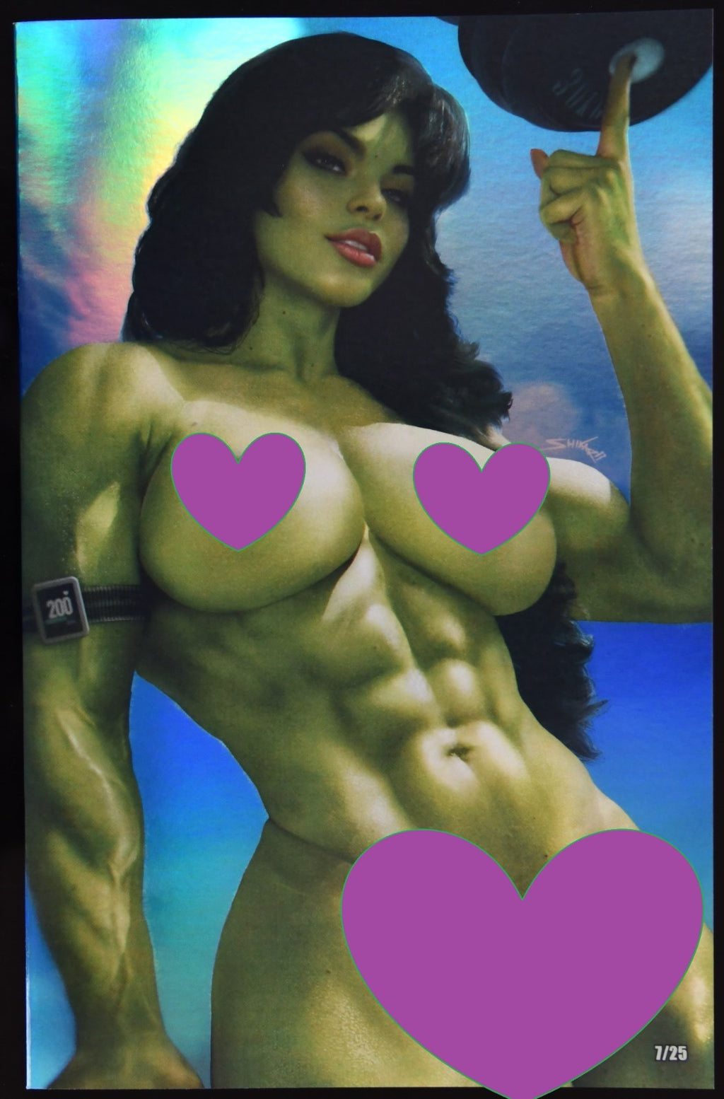 Power Hour #3 Shikarii Muscle Mommy Full Naughty Green Spot Foil Ltd 7/25