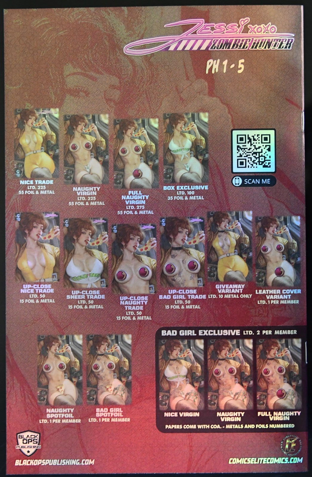 Jessi Zombie Hunter #2 Shikarii Turtle Babe Patreon Foil Box Set Ltd 35