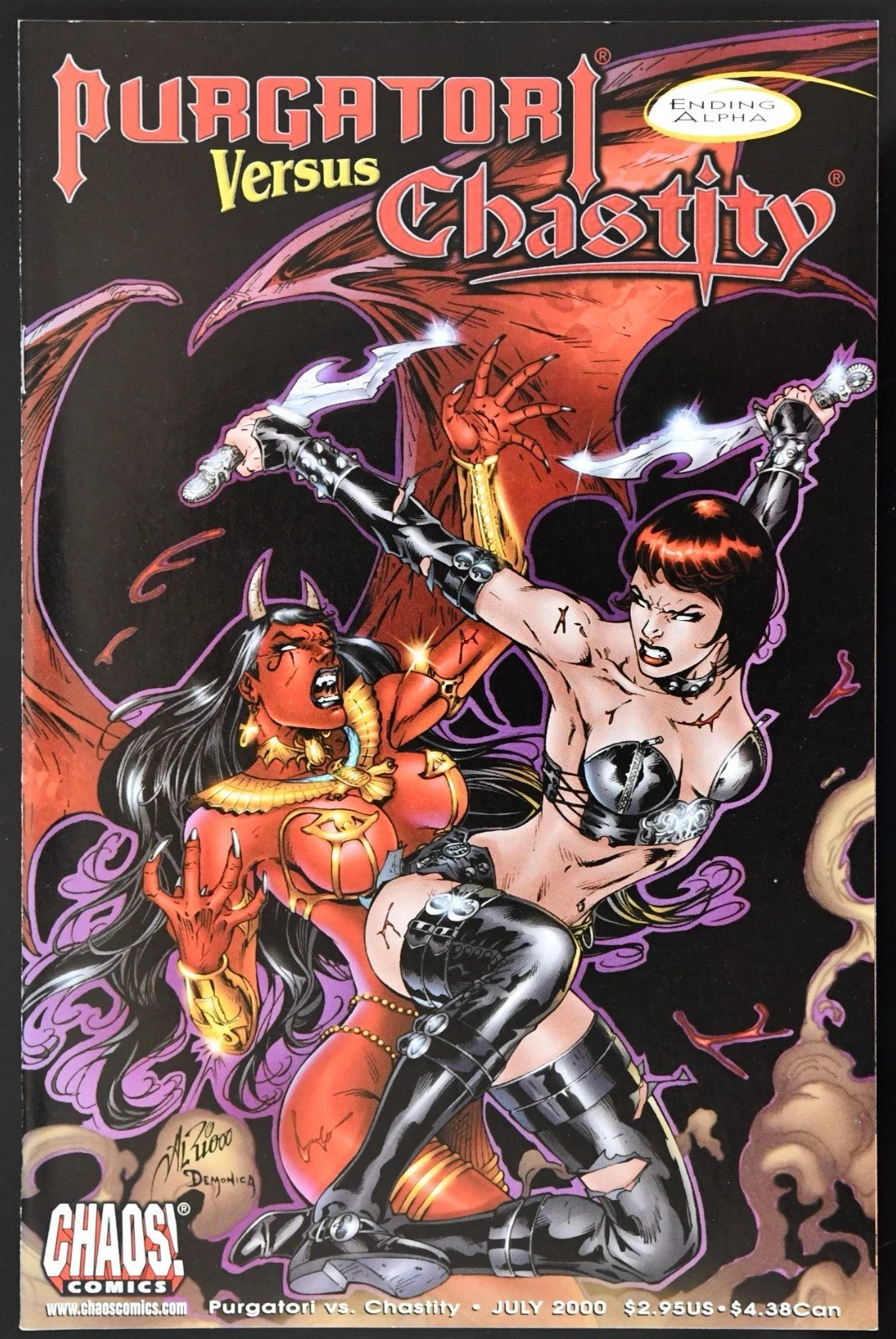 Purgatori Versus Chastity (2000) Chaos Comics Choose Your Issue