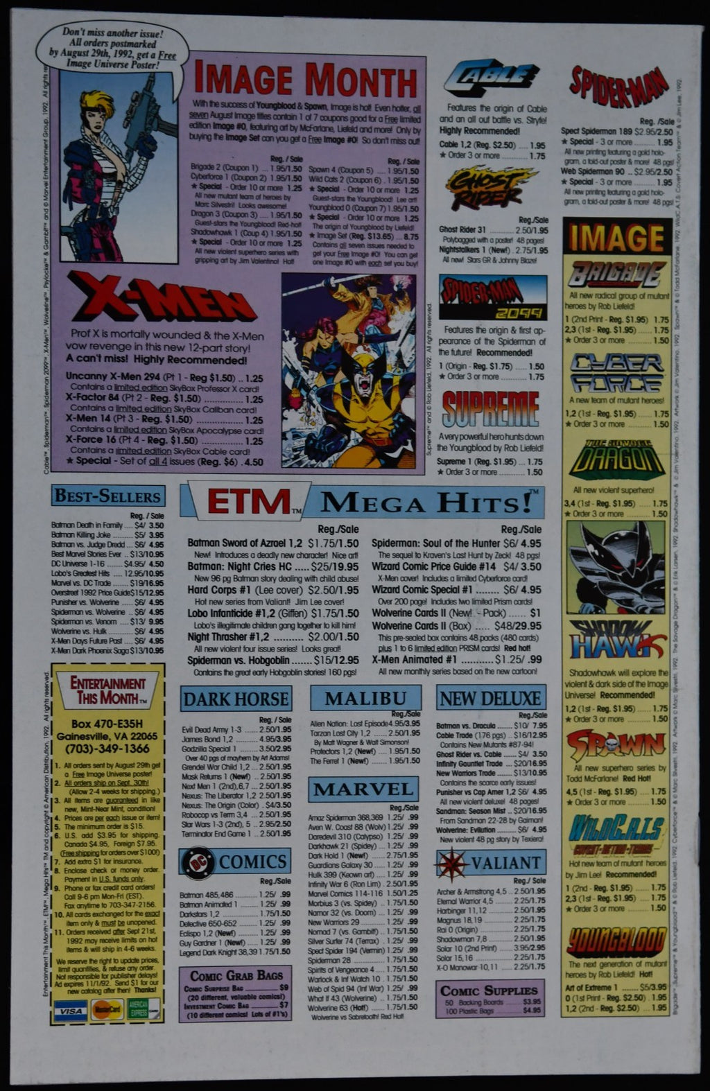 WildC.A.T.s #1 1992 1st Team app, 1st app. Grifter Jim Lee Choose Your Issue