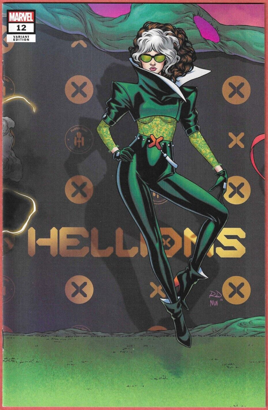 HELLIONS #12B RUSSELL DAUTERMAN CONNECTING VARIANT COVER MARVEL