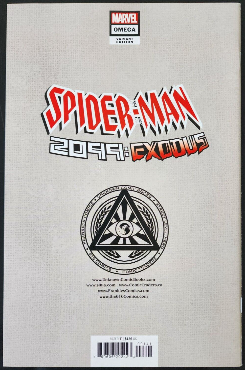 SPIDER-MAN 2099 EXODUS OMEGA #1 UNKNOWN COMICS TONY DANIEL 1ST SPIDER-WOMAN 2099