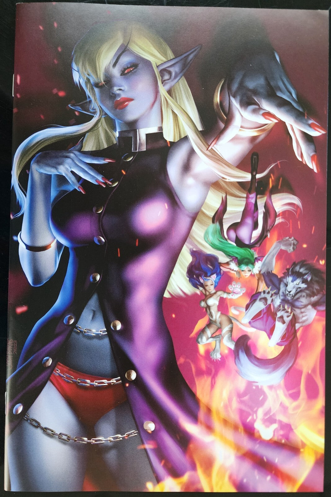 🔥 DARKSTALKERS JEDAH #1 JOSH BURNS 616 Red Virgin Variant A LTD 500