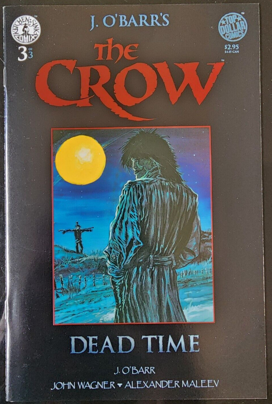 The Crow Dead Time 1-3 Complete 1996 Kitchen Sink Comix J. O'Barr's