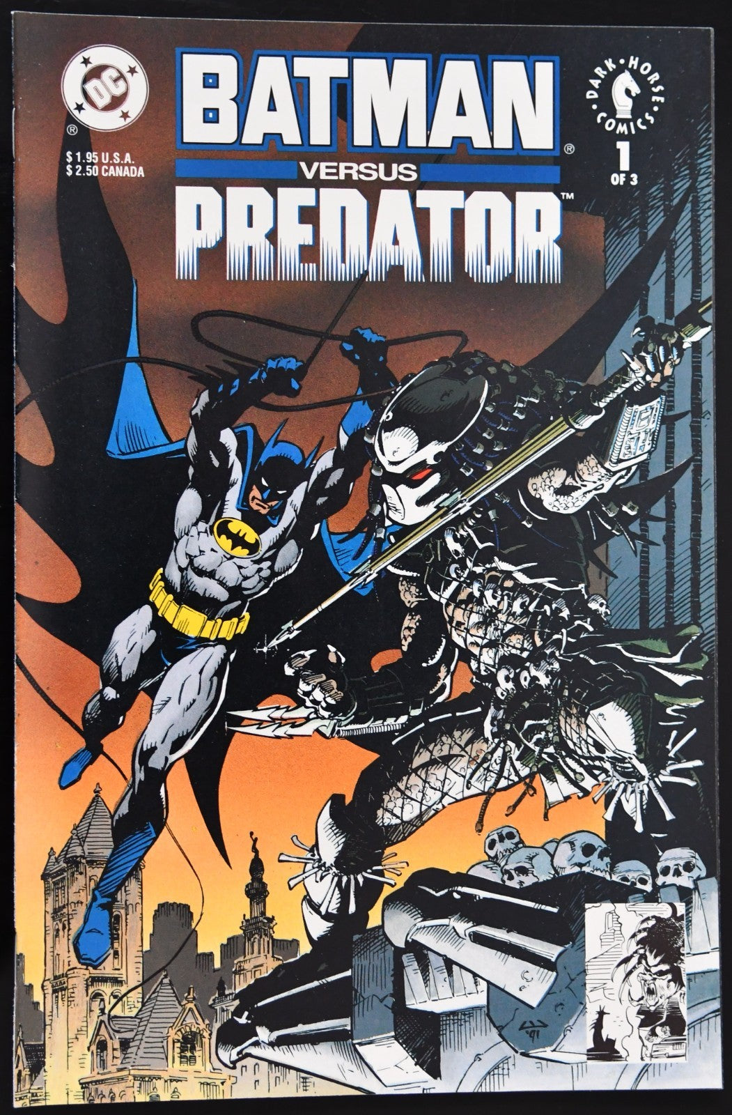 Batman versus Predator #1 1991 1st Battle between Batman and Predator
