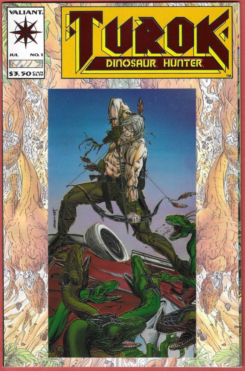 Turok Dinosaur Hunter #1, #2 Valiant Comics Lot 1993 1st app. of Mon-Ark