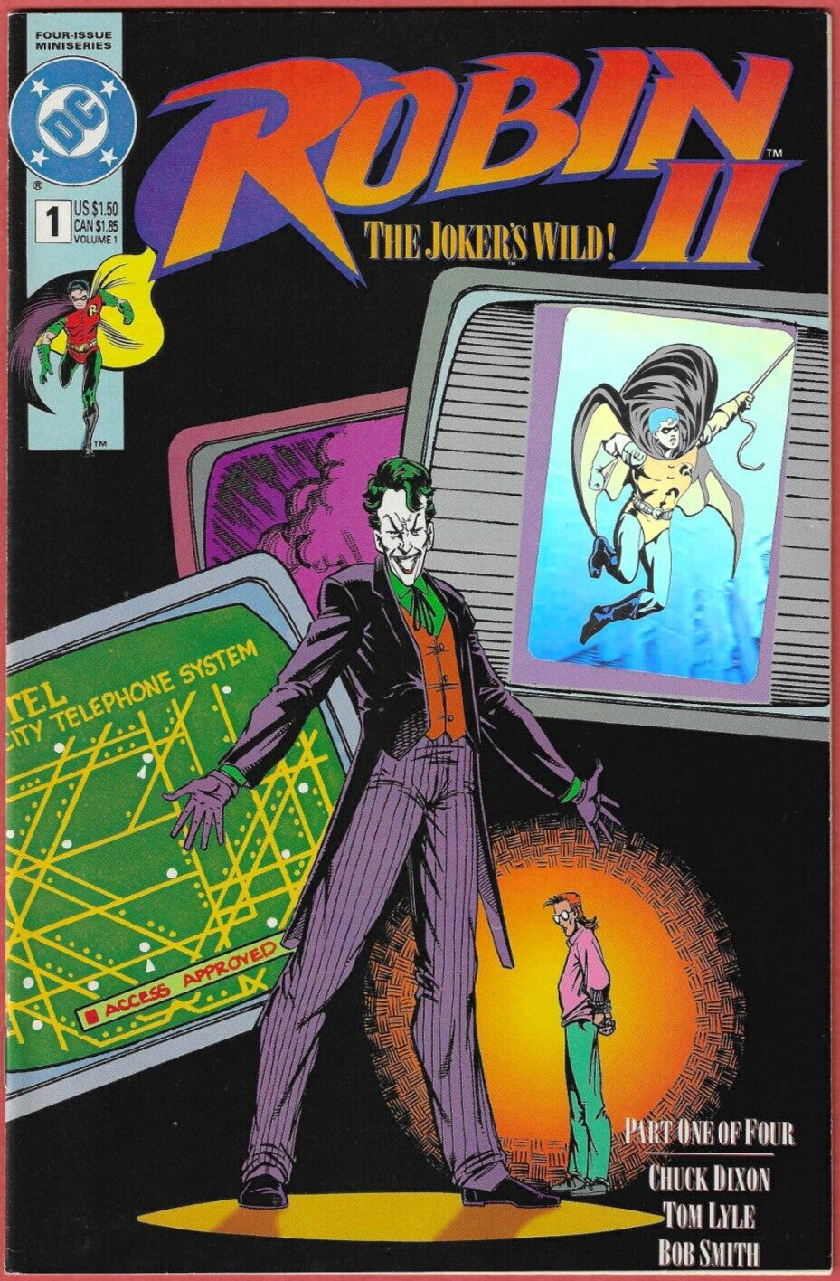 Robin II The Jokers Wild #1-2 1991 Holograms Joker Batman Set Two