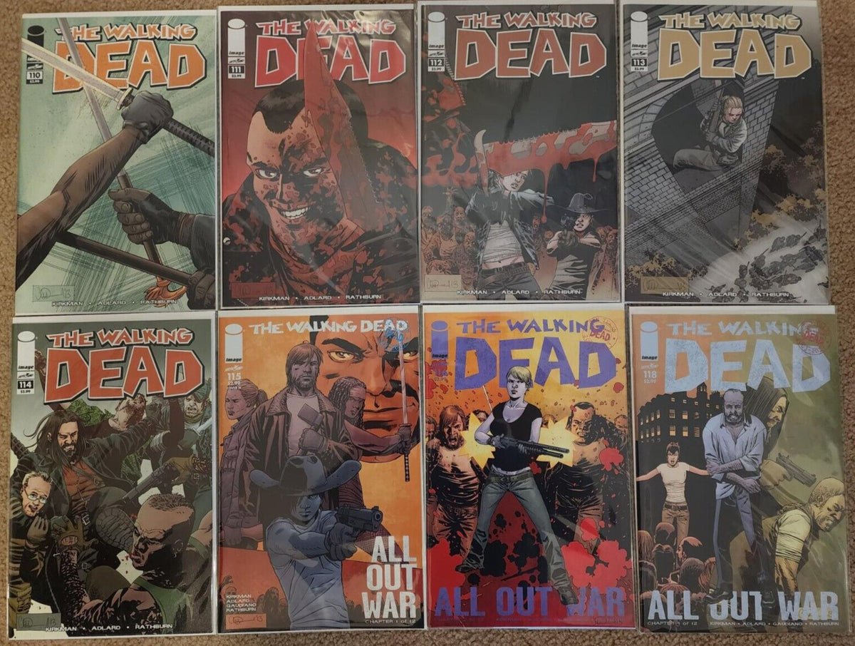 40 WALKING DEAD COMIC LOT INCLUDES MCFARLANE TOYS PINBACKS 2003-2019