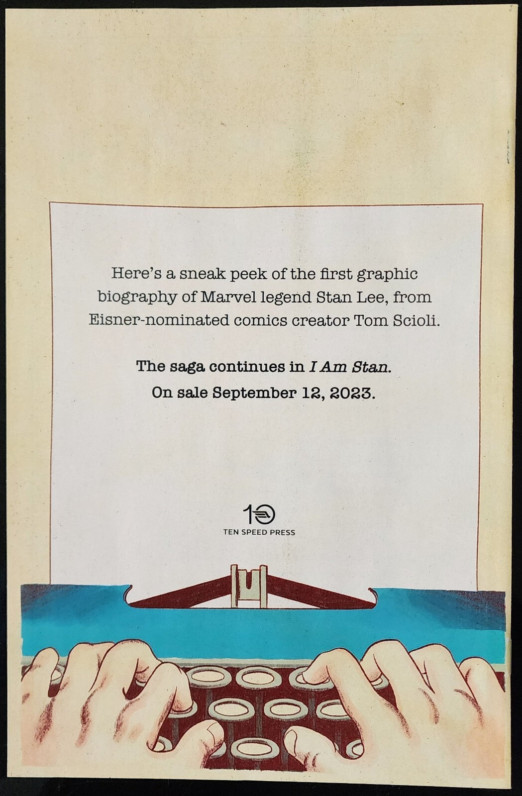 I Am Stan Sampler #1 Scioli Stan Lee Free Comic Book Day No Stamp FCBD 2023