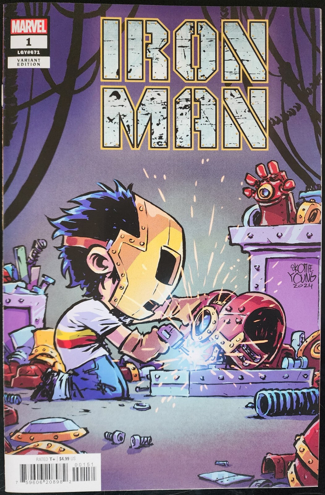 Iron Man #1 Skottie Young Variant Cover Marvel 2024