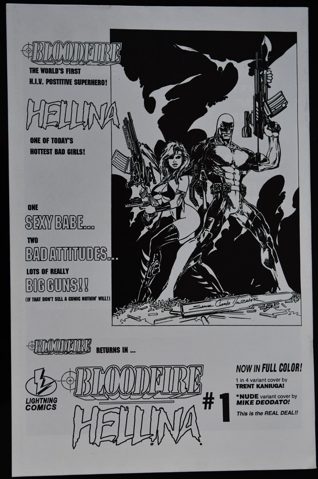 Hellina: Kiss of Death 1995 Lightning Comics Choose Your Issue