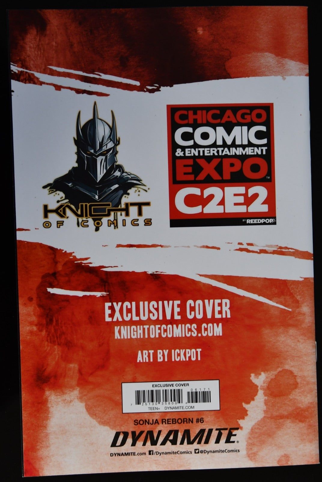 Red Sonja Reborn #6 Ickpot C2E2 Virgin Variant B Ltd 250