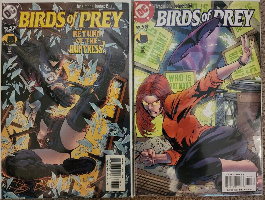 Birds of Prey, Vol 1 #57, #58 2003 DC Comics 2nd Savant Appearance