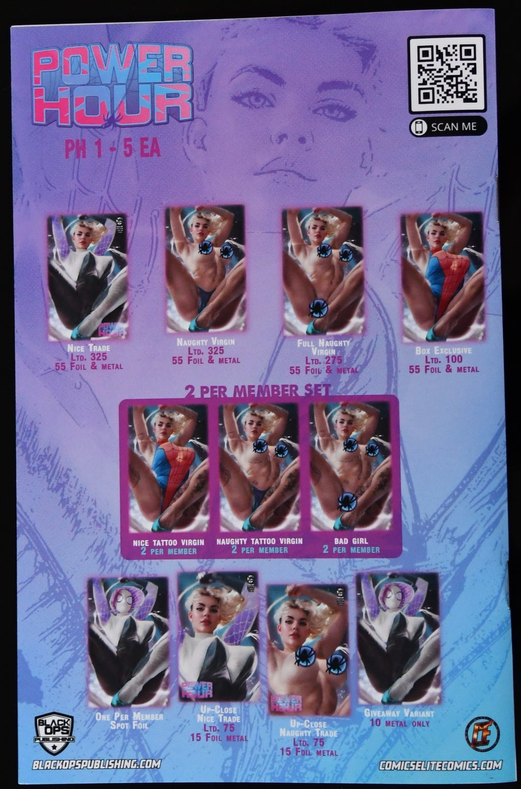 Power Hour #3 Shikarii Spider-Babe Patreon 4 Book Box Set Ltd 100