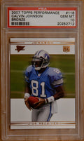 2007 Topps Performance #116 Calvin Johnson Bronze PSA 10