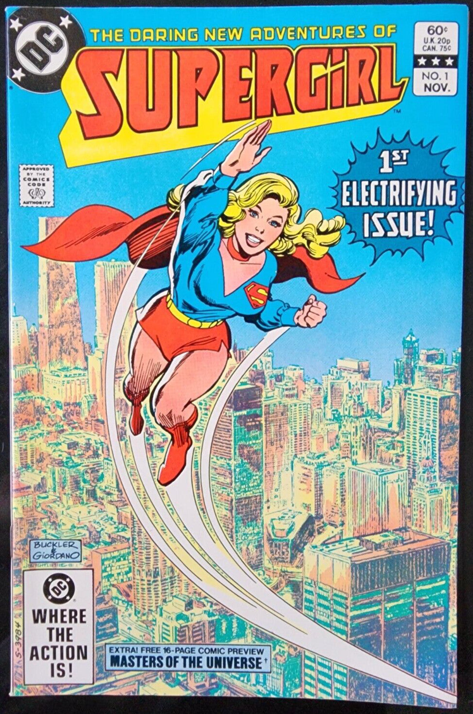 Supergirl #1 Adventures Of 1982 DC Comics * Master of Universe Preview 3rd