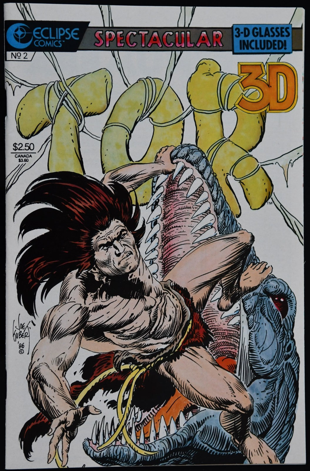 Tor 3D #1 and #2 Joe Kubert Eclipse Comics 1986