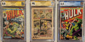 Incredible Hulk #180 #181 #180 Page Ultimate CGC 1st Appearance of Wolverine Set