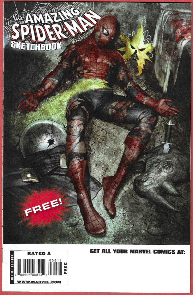 Amazing Spider-Man: The Gauntlet Astonishing X-Men Sketchbook (2009) Marvel cpy1