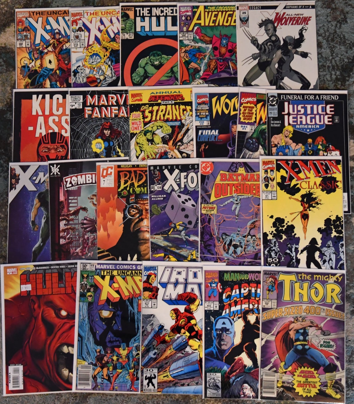 Marvel/DC/Indie Mixed Lot of 101 Comics Wolverine, X-Men, Batman, Avengers