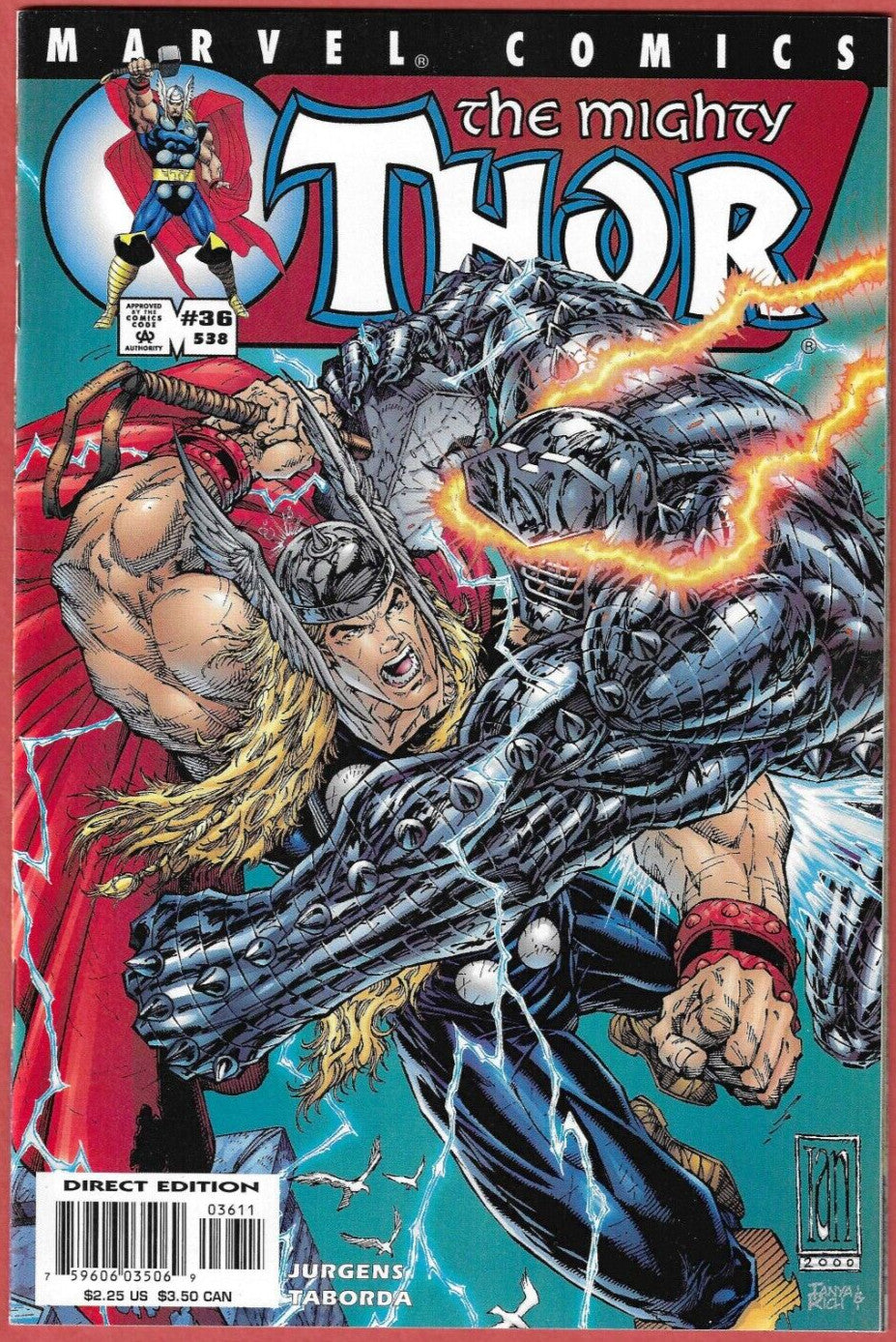 Thor #36 Vol 2 Marvel Comics 2001 Dan Jurgens #538