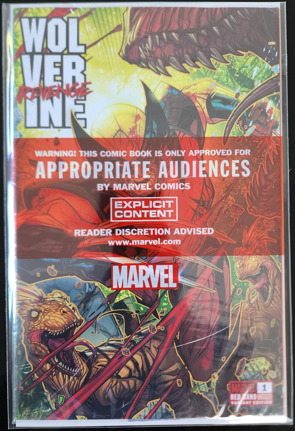 WOLVERINE REVENGE #1 JONBOY MEYERS RED BAND EXCLUSIVE "POLYBAG" VARIANT