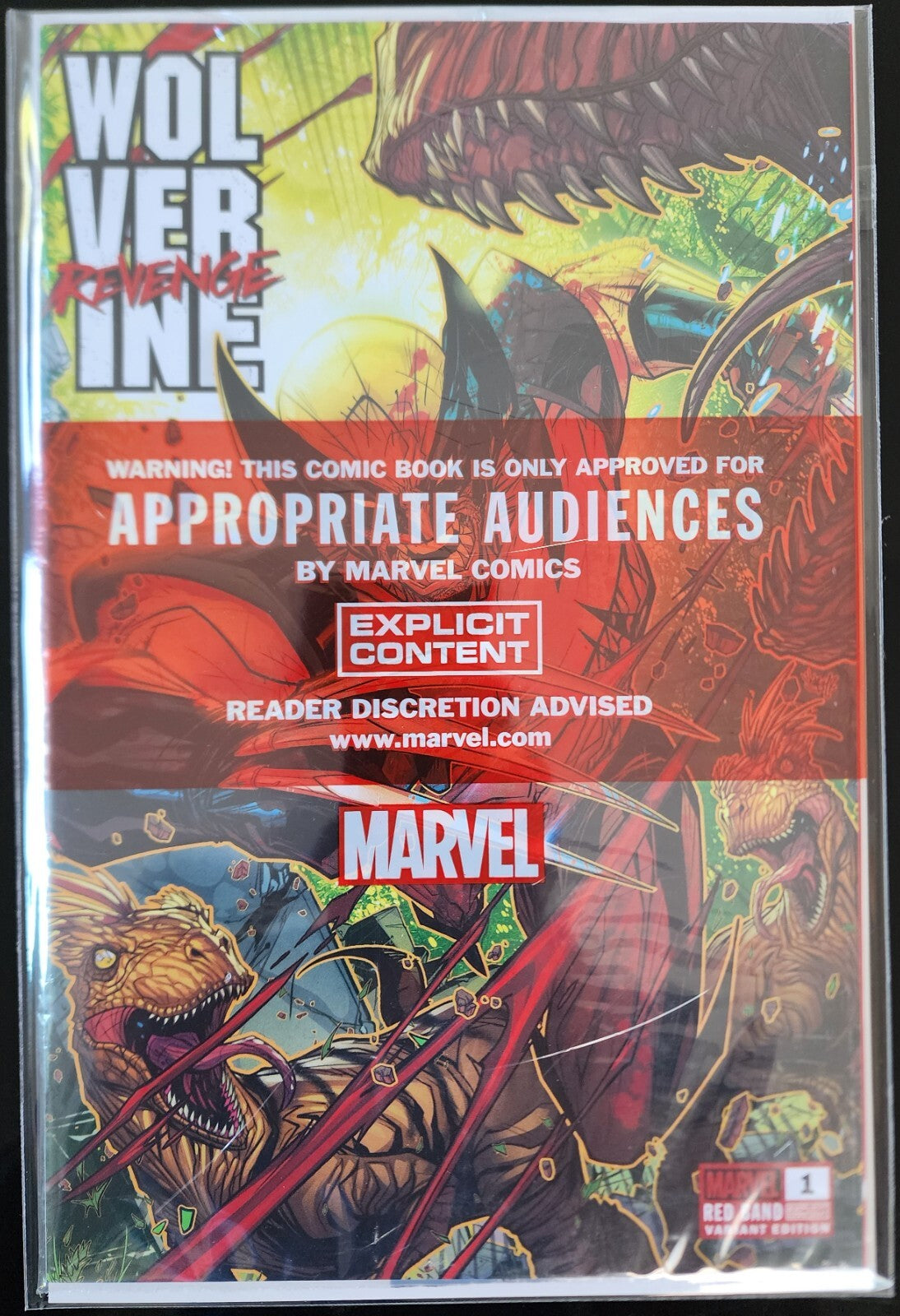 WOLVERINE REVENGE #1 JONBOY MEYERS RED BAND EXCLUSIVE "POLYBAG" VARIANT