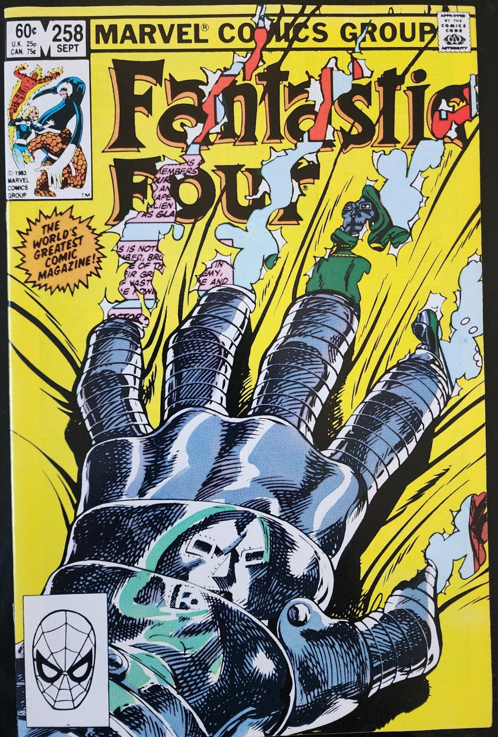 Fantastic Four #258 Dr Doom Cover John Byrne