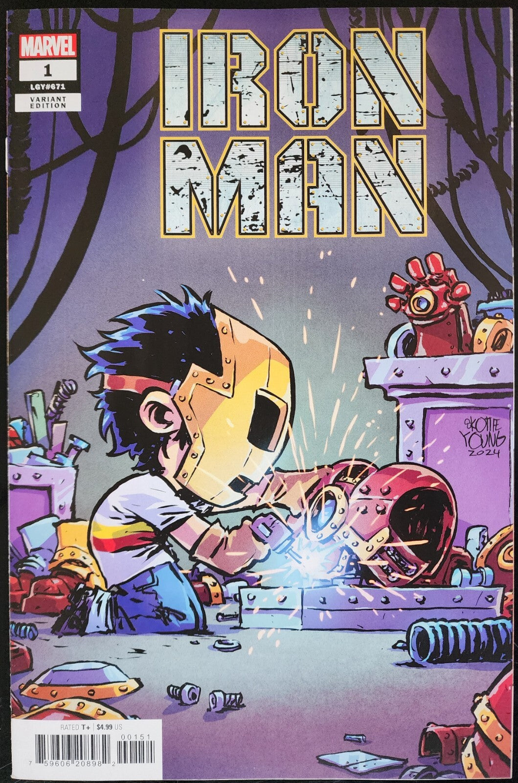 Iron Man #1 Skottie Young Variant Cover Marvel 2024 cpy 2